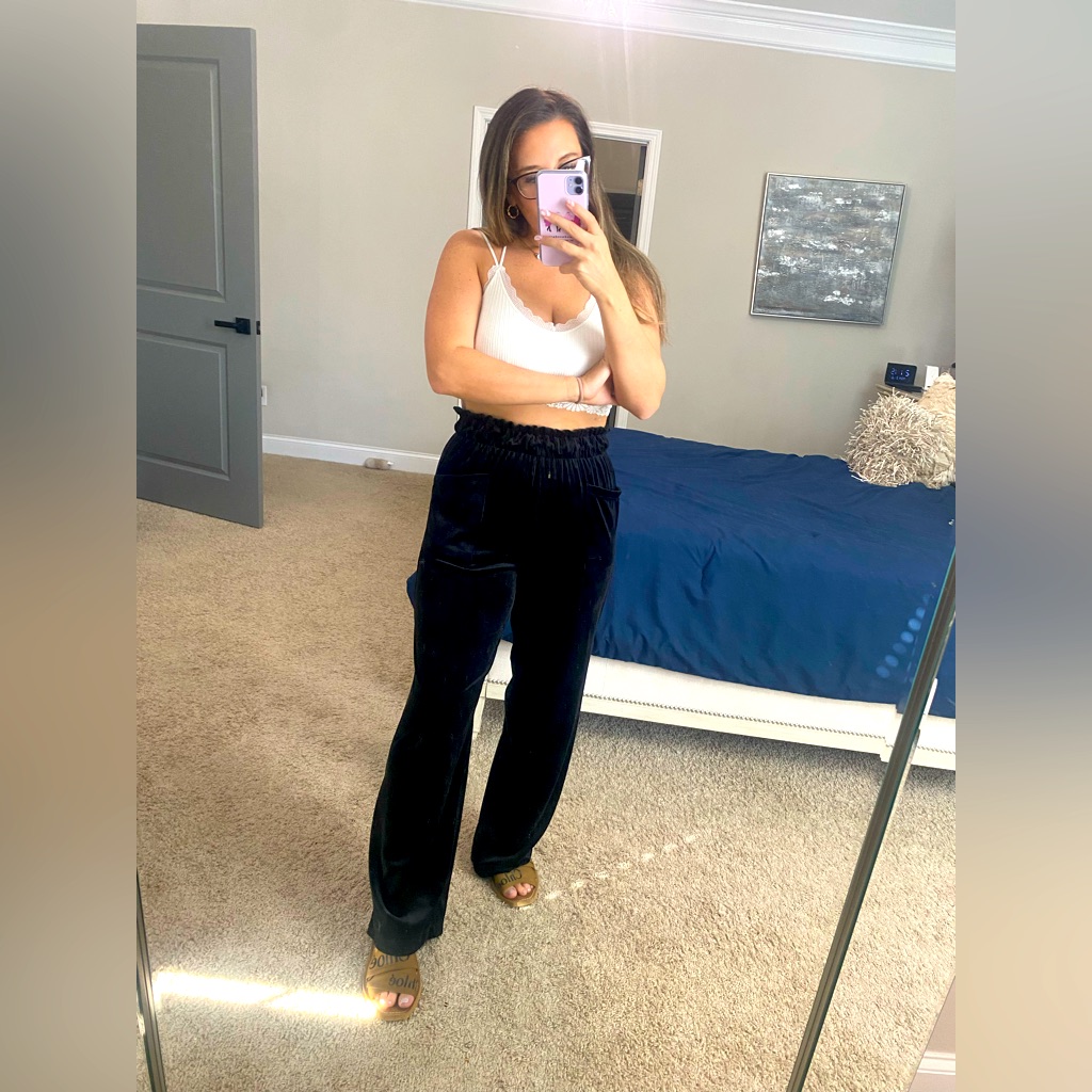 Velvet Black Pants